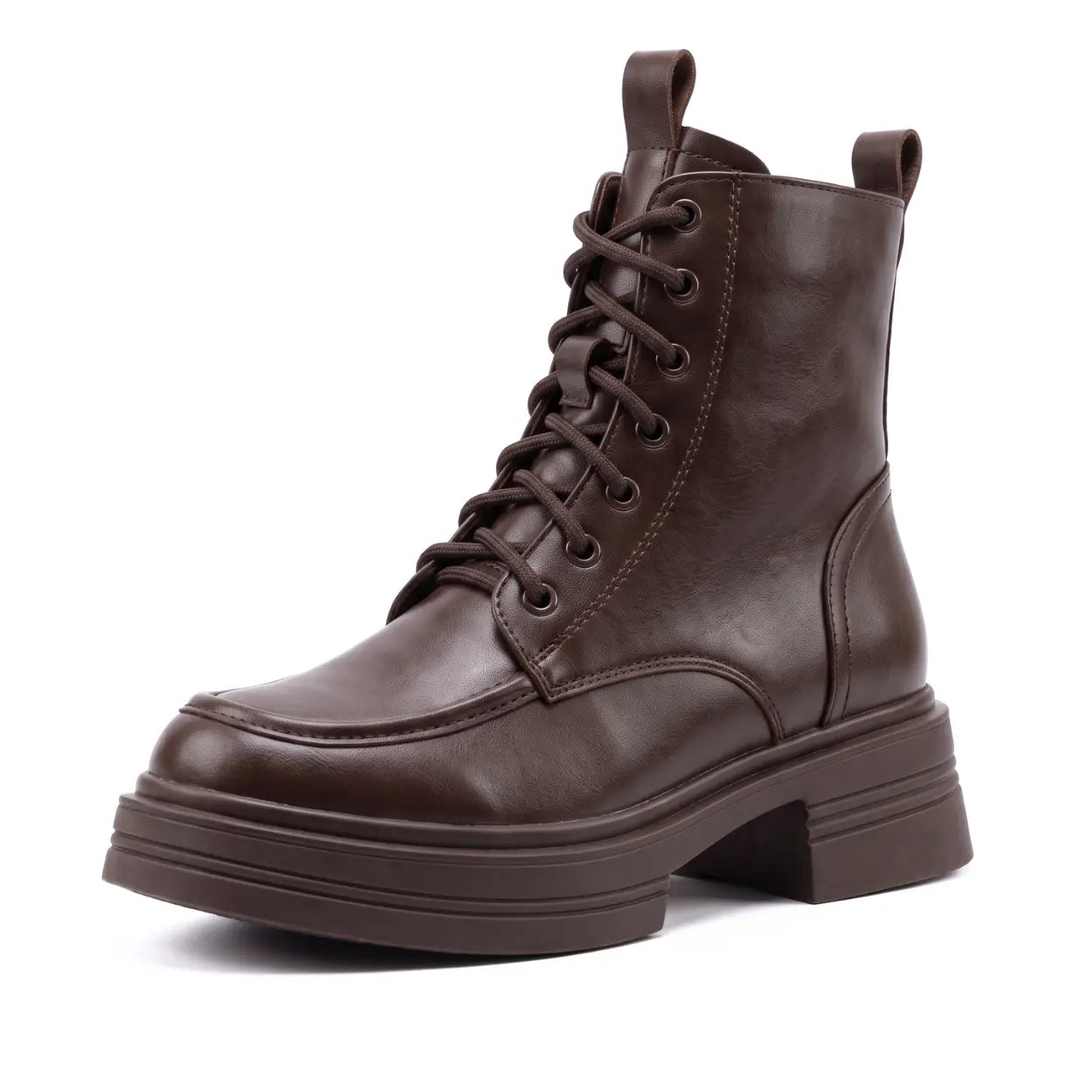 Rovna 8cm height increasing cowhide leather boots for women