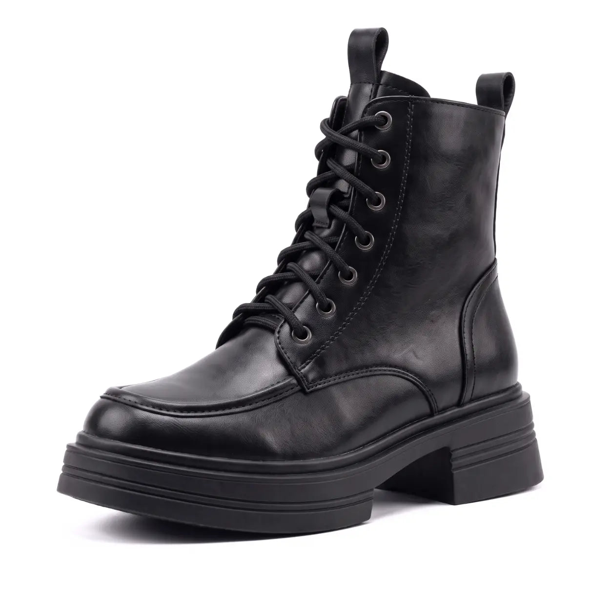 Rovna 8cm height increasing cowhide leather boots for women