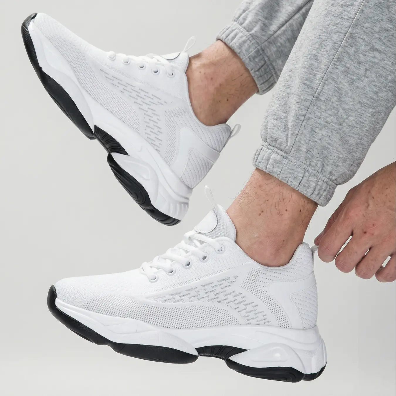 Ryvox 9cm height increasing athletic shoes for men - Lucimora