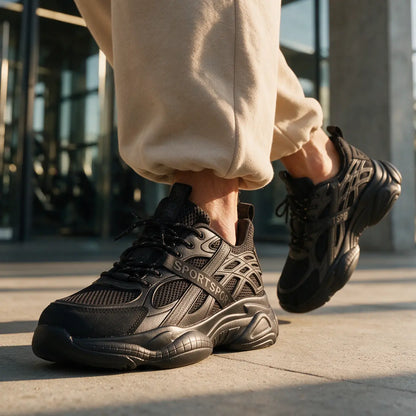 Ryzan 8cm height increasing athletic sneakers for men - Lucimora