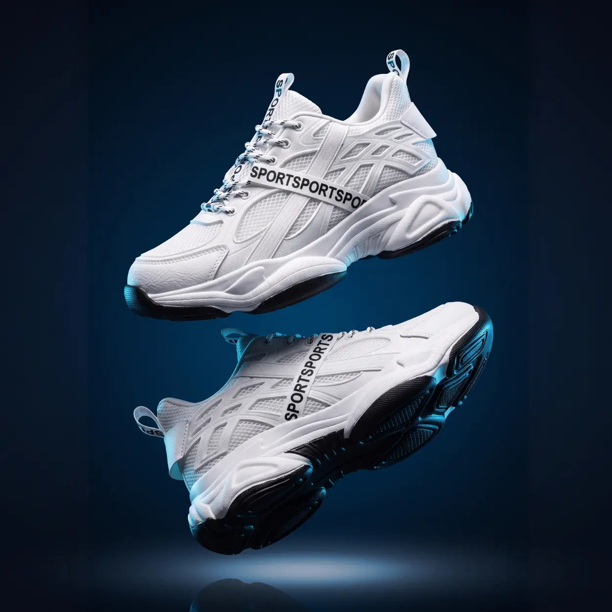 Ryzan 8cm height increasing athletic sneakers for men - Lucimora