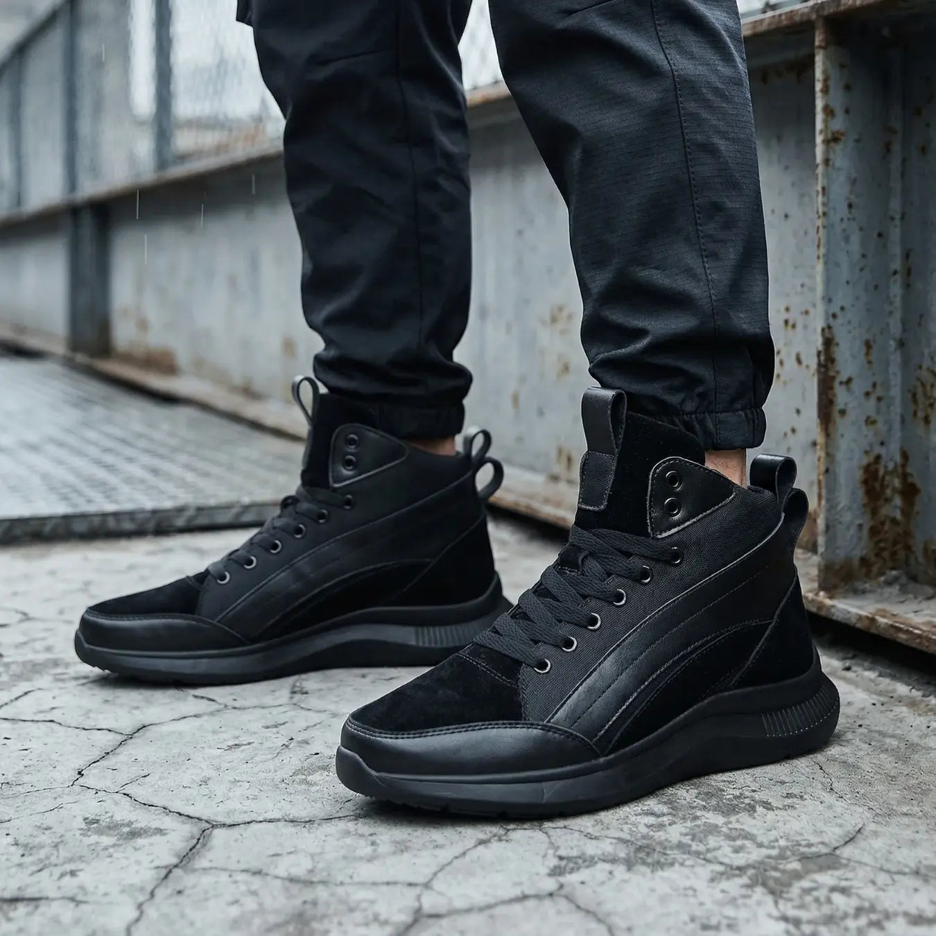 Skydunk 8cm height increasing high-top sneakers for men - Lucimora