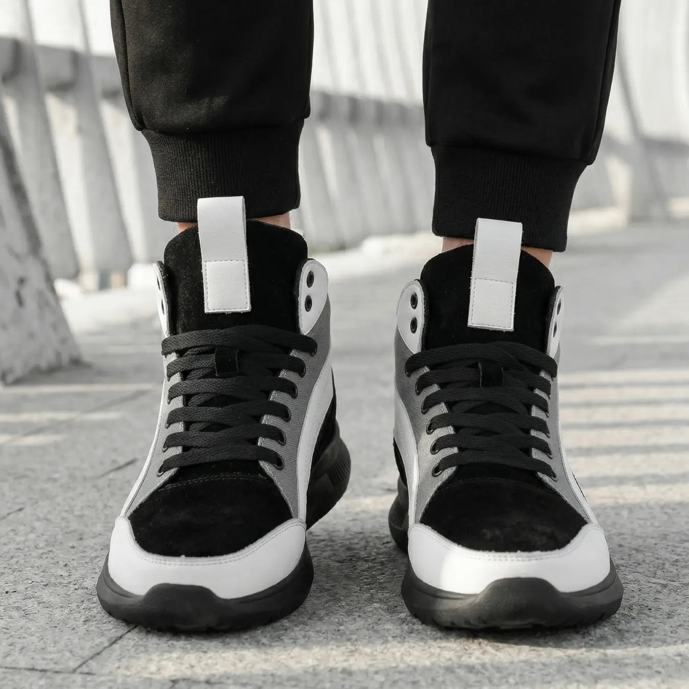 Skydunk 8cm height increasing high-top sneakers for men - Lucimora