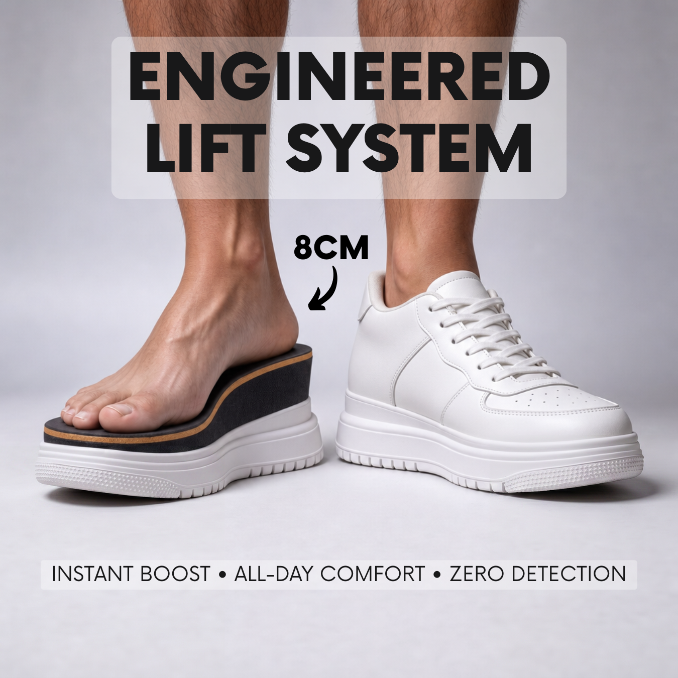 Airlift Originals 8cm height increasing sneakers for men - Lucimora