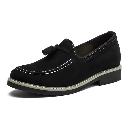 Tavino 7cm height increasing suede loafers - lucimora