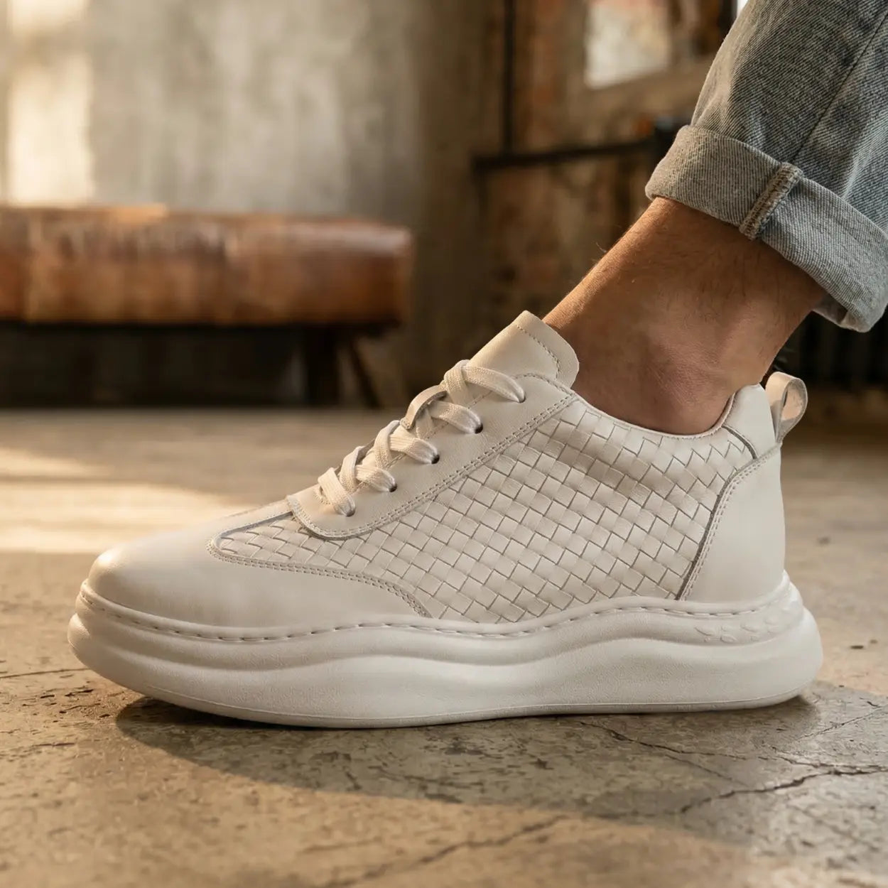 Tessio 7cm height increasing sneakers for men - Lucimora