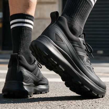 Vantor Elevator Sneakers for Men, 8cm Height Increase Athletic Shoes | Lucimora - black