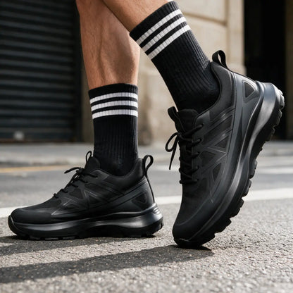 Vantor Elevator Sneakers for Men, 8cm Height Increase Athletic Shoes | Lucimora - black