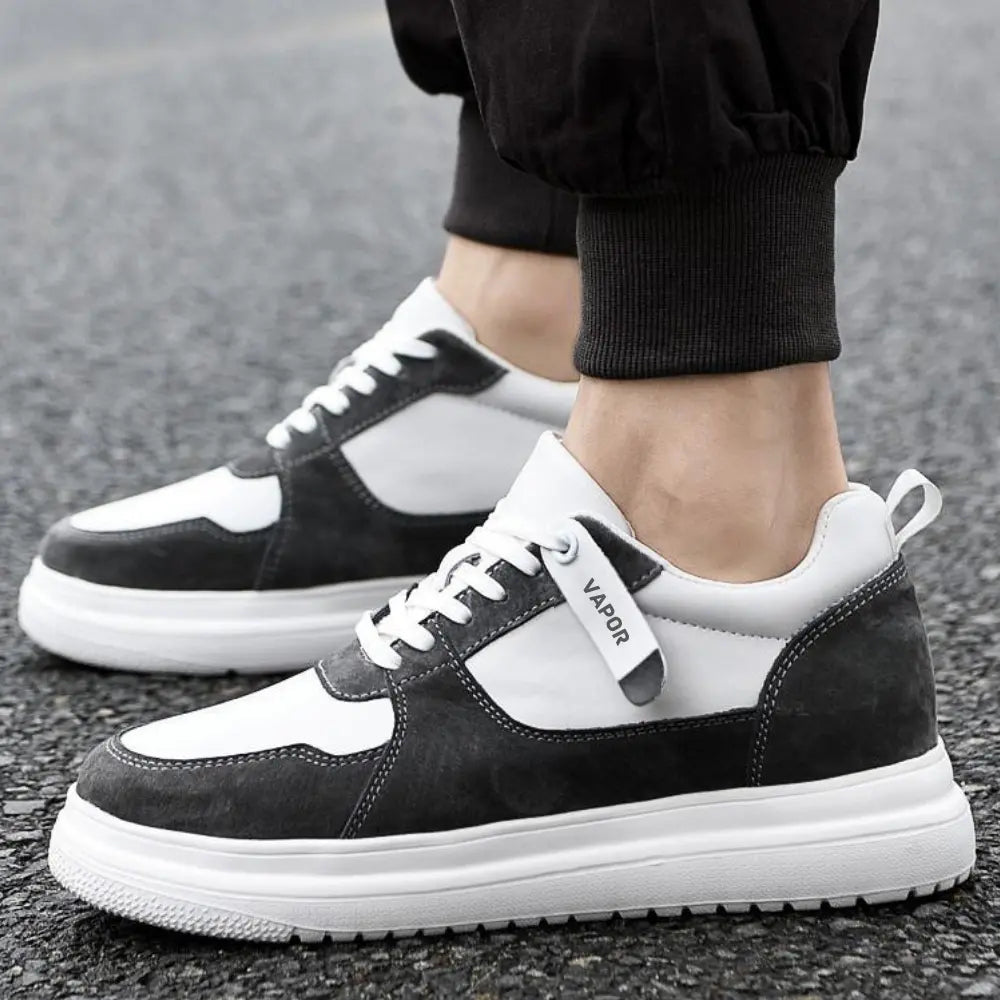 Vapor (3'' Height Increase) | Elevator Shoes | Lucimora - White/Black ...