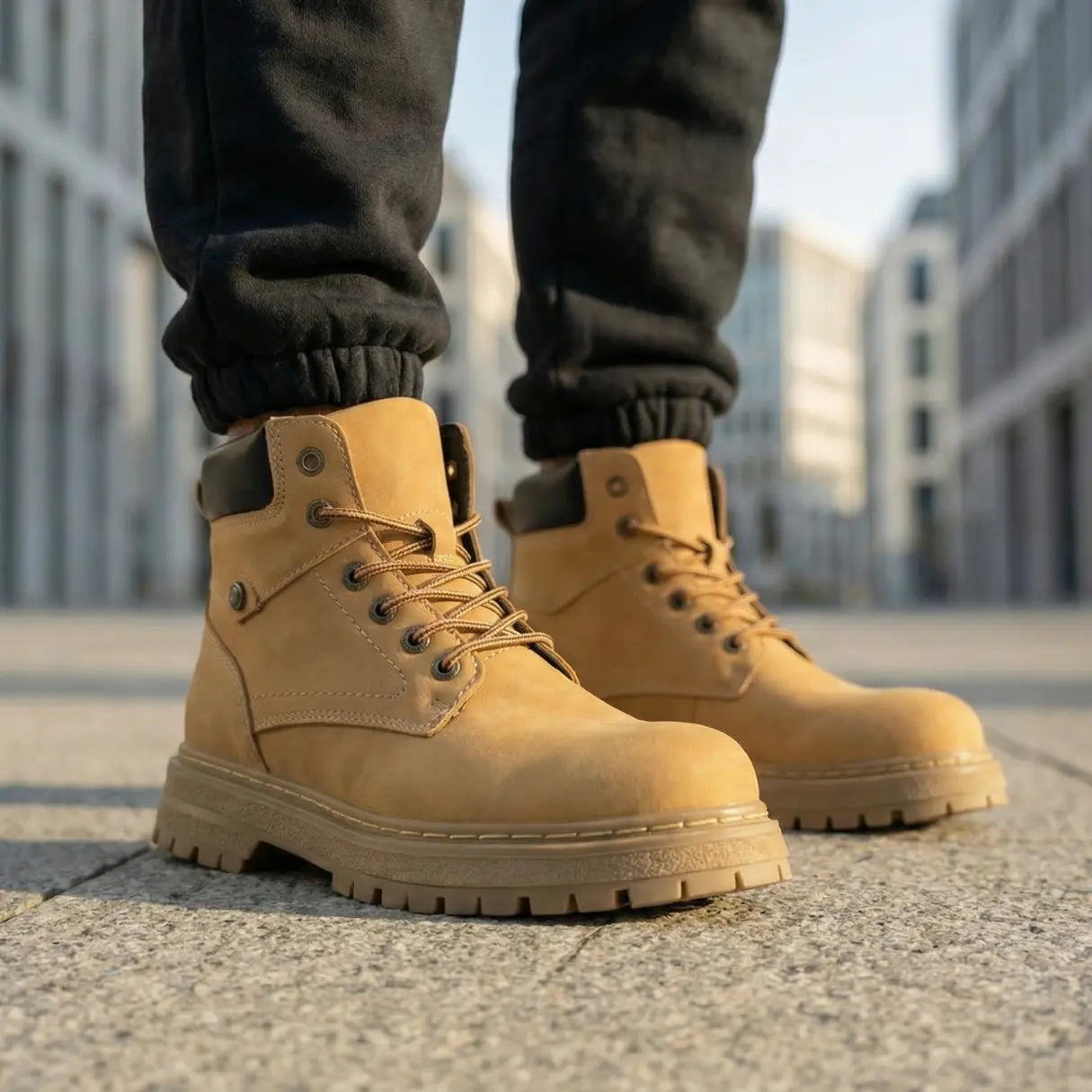 Vexor 9cm height increasing suede leather boots for men -  LUCIMORA