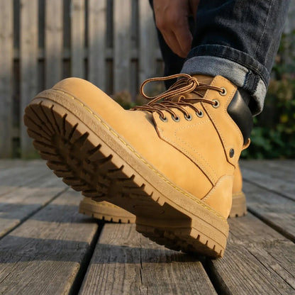 Vexor 9cm height increasing suede leather boots for men -  LUCIMORA