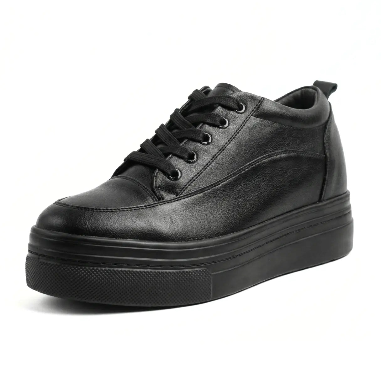 Veya 10cm (3.9" inches) height increasing elevator leather sneakers for women from Lucimora 