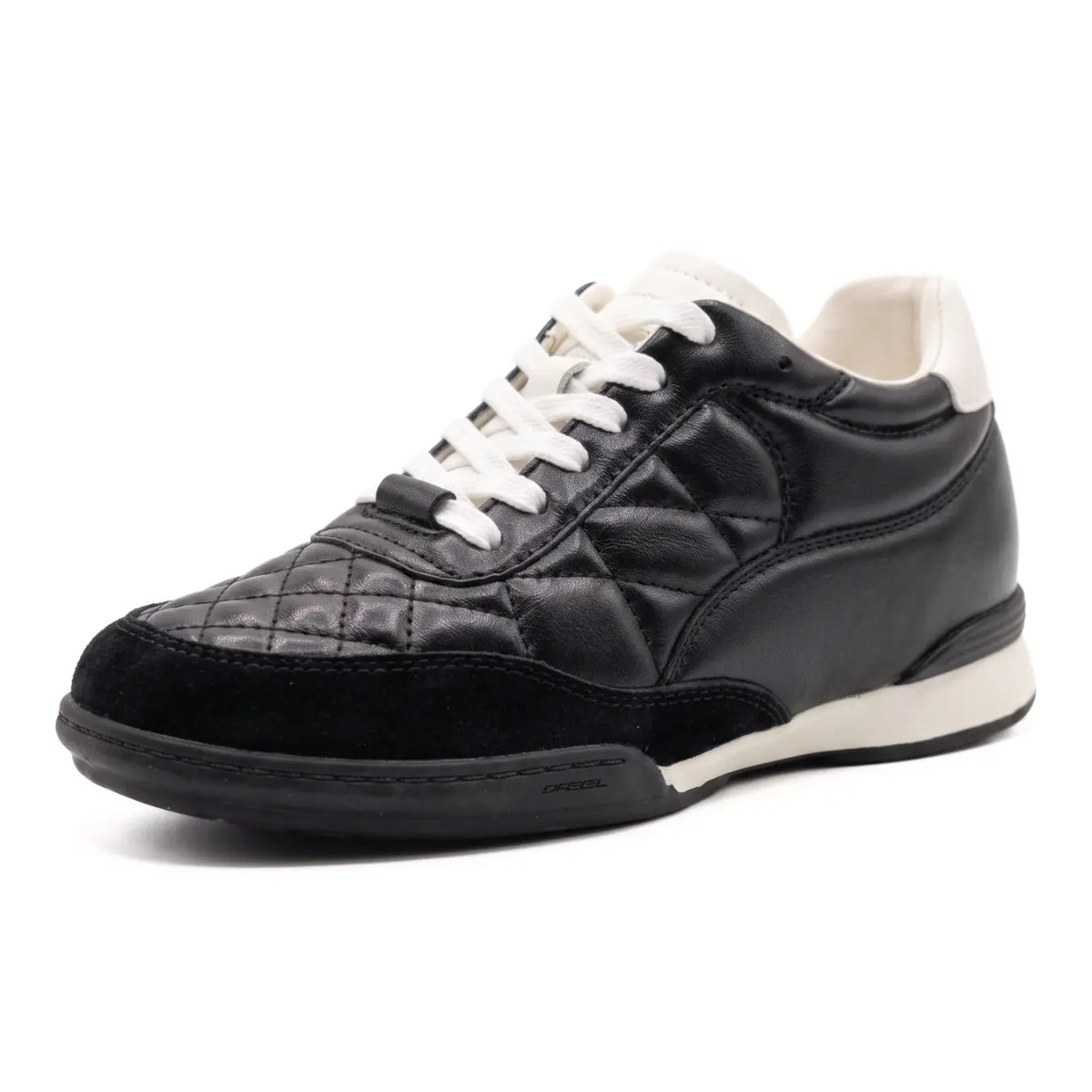 Vivienne Women’s 6cm Elevator Sneakers | Everyday Casual Cowhide Leather Height Increasing Shoes | Lucimora - black