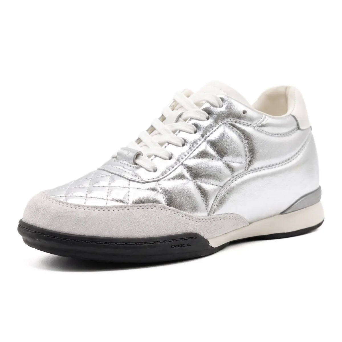 Vivienne Women’s 6cm Elevator Sneakers | Everyday Casual Cowhide Leather Height Increasing Shoes | Lucimora - silver