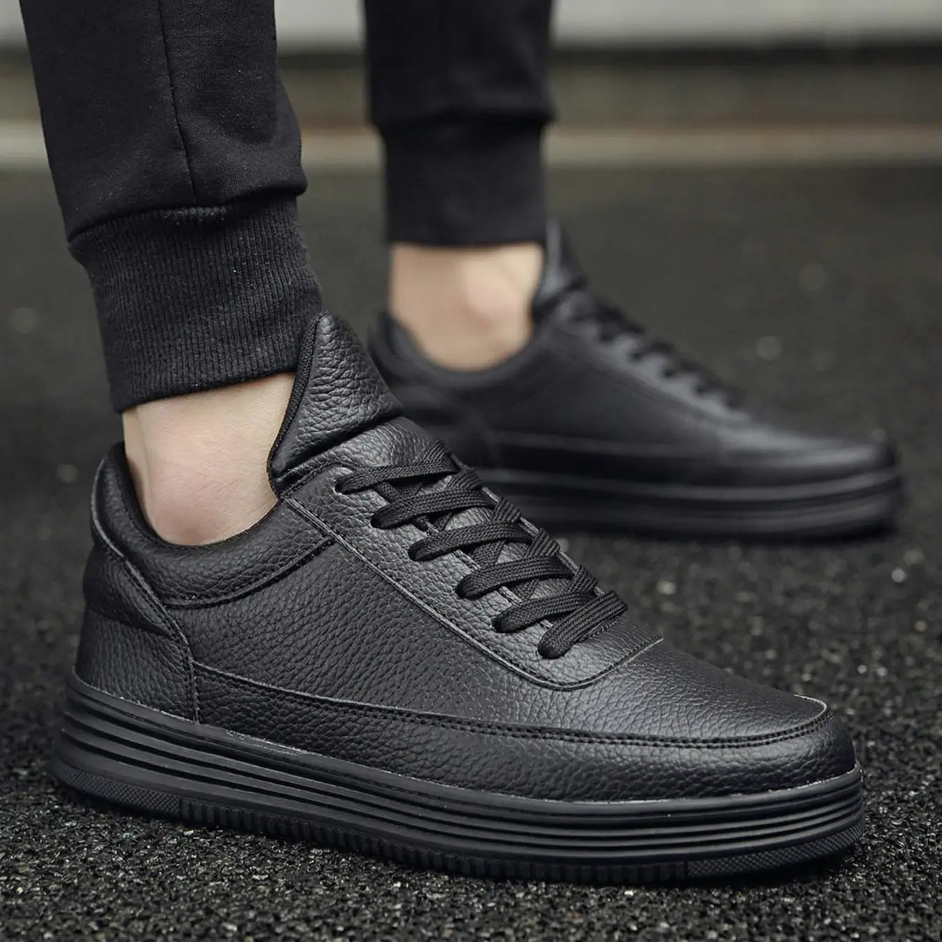 Vortex 7cm height increasing leather sneakers for men, Lucimora