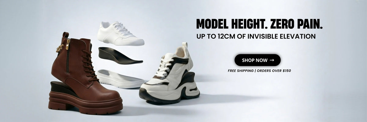 LUCIMORA HEIGHT INCREASING SHOES FOR WOMEN, UP TO 12CM ELEVATION