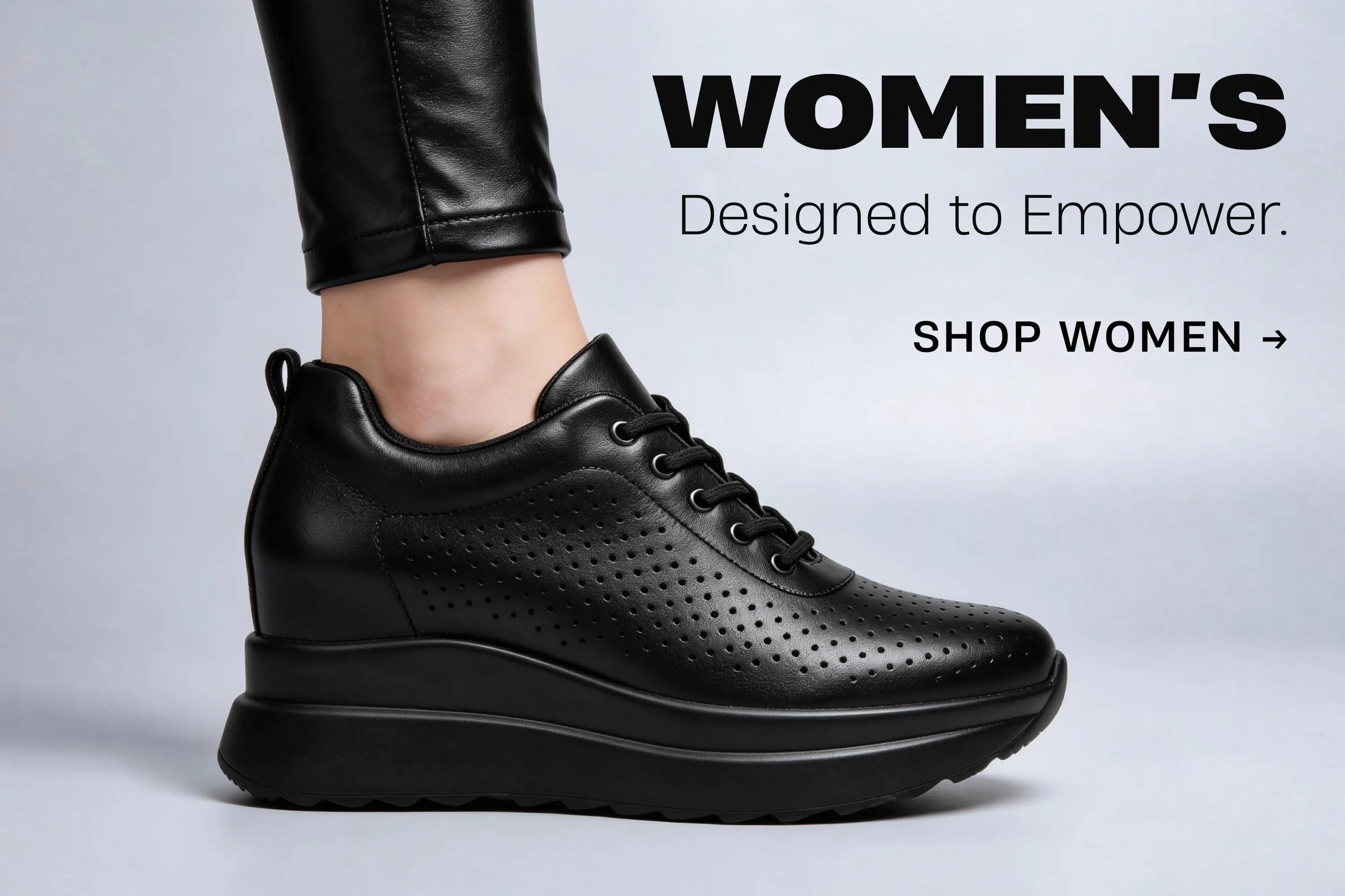 height increasing shoes for women 11cm elevator leather sneaker