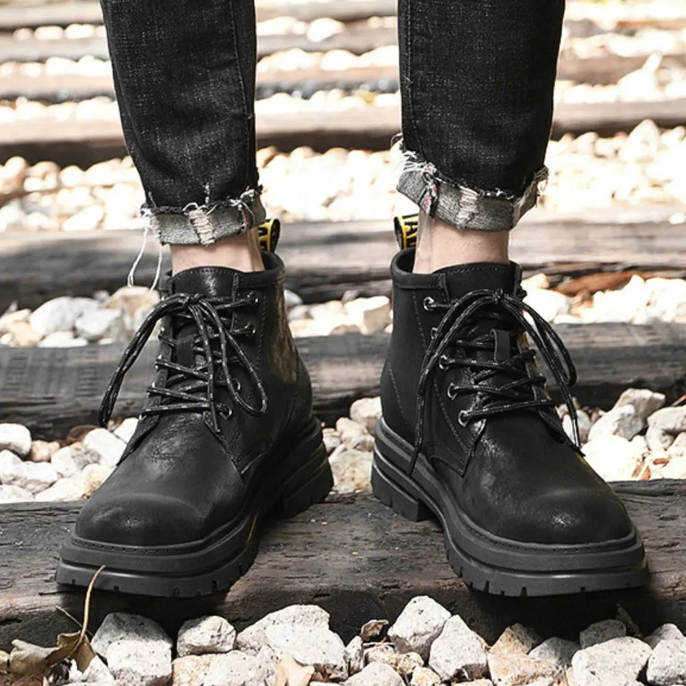 3 inch hotsell combat boots