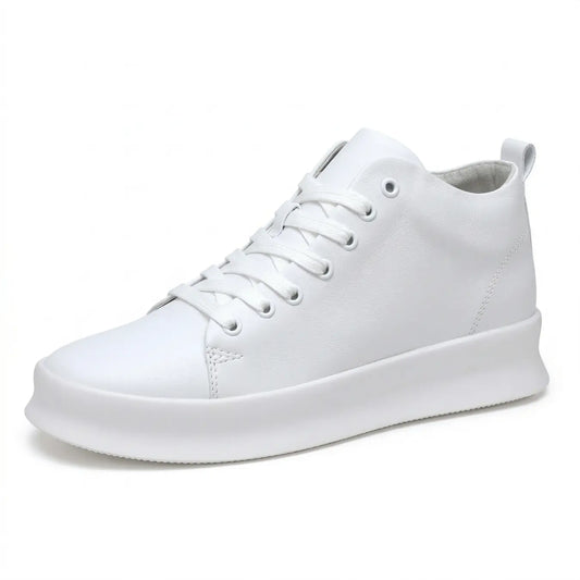 Zaro 6cm height increasing mid-top sneakers for men - Lucimora