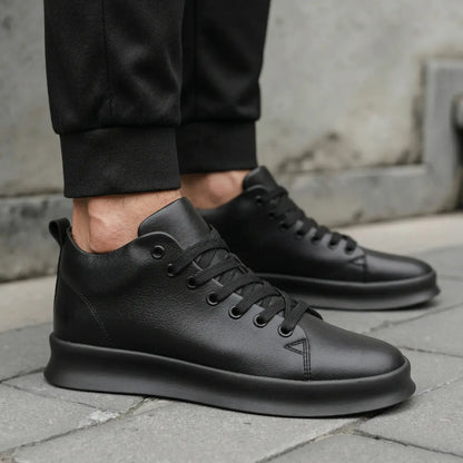 Zaro 6cm height increasing mid-top sneakers for men - Lucimora