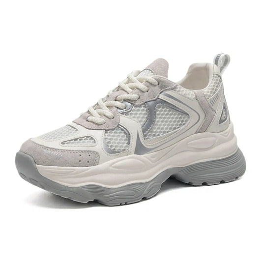 Zena 8cm height increasing athletic shoes for women - Lucimora