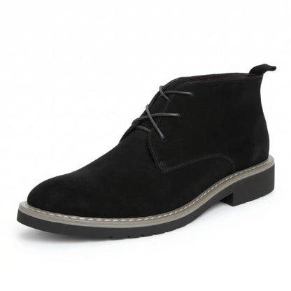 Zenith 7cm height increasing suede leather boots for men - Lucimora