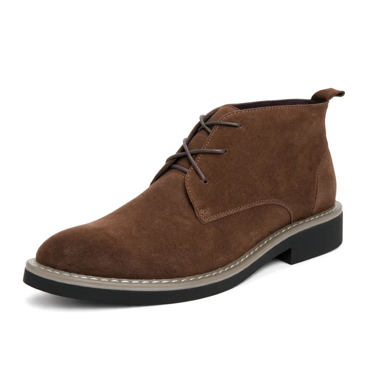 Zenith (7cm Height Increase) | Elevator Suede Leather Shoes | Lucimora -Brown