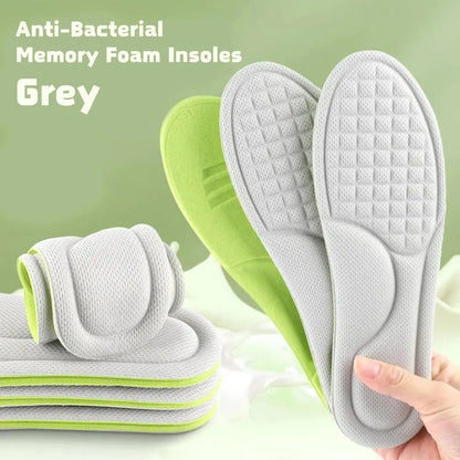 Anti - Bacterial Memory Foam Insoles - LUCIMORA - insoles - LUCIMORA - memory - foam - insoles:grey:37 - 38 - 