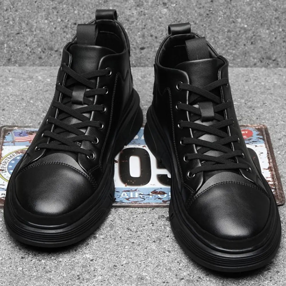 Bexton - 8cm (3") - LUCIMORA - Apparel & Accessories > Shoes > Elevator Shoes > High - Top Sneakers - LUCIMORA - Bexton:black:38 - 