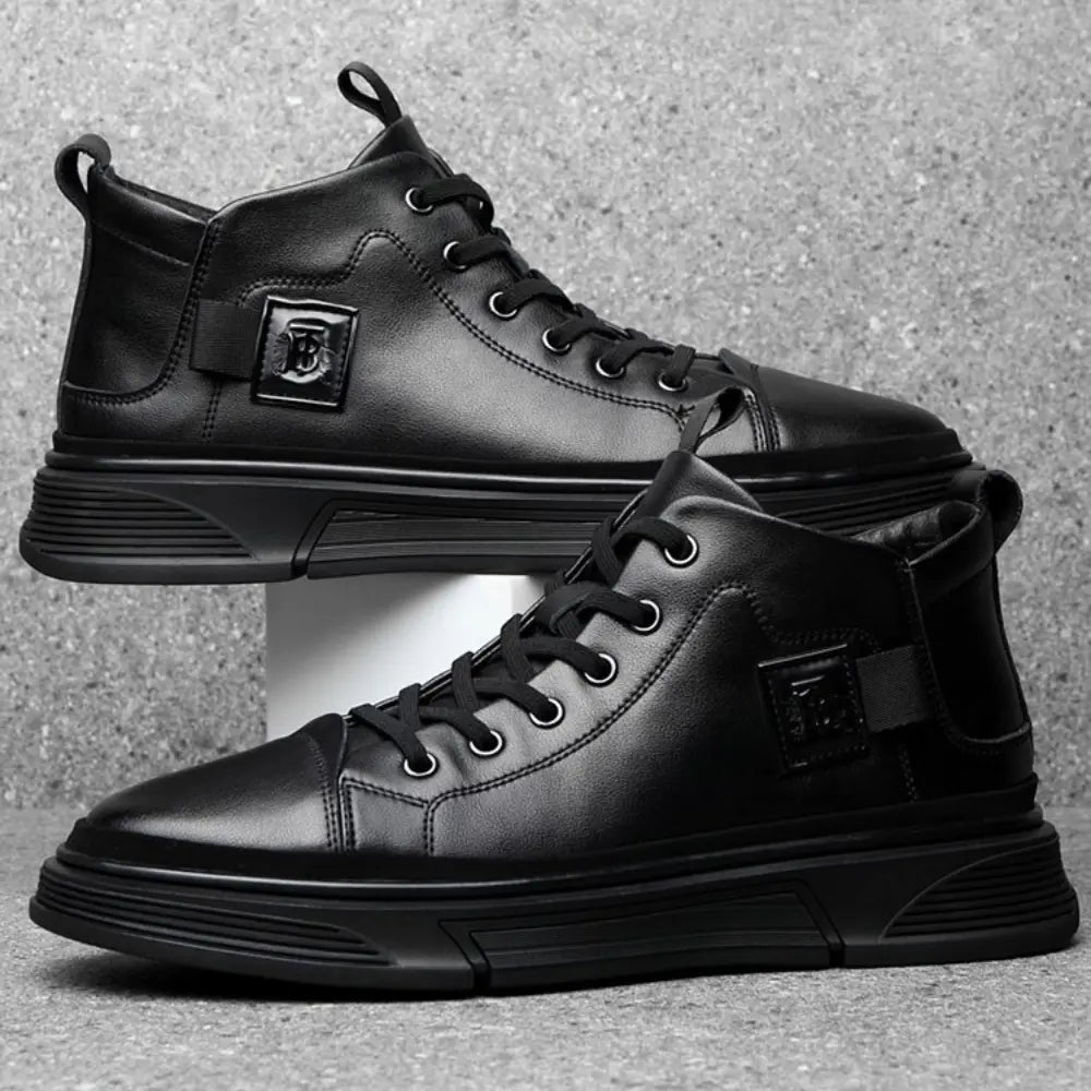 Bexton - 8cm (3") - LUCIMORA - Apparel & Accessories > Shoes > Elevator Shoes > High - Top Sneakers - LUCIMORA - Bexton:black:38 - 