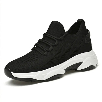 Flash 9cm height increasing athletic shoes for women - lucimora