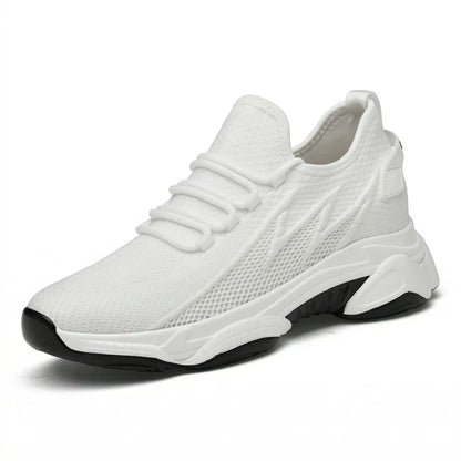 Flash 9cm height increasing athletic shoes for women - lucimora