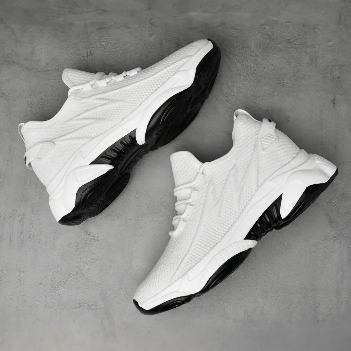 Flash 9cm height increasing athletic shoes for women - lucimora