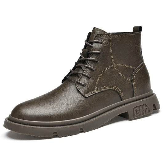 GAT - 8cm (3") - LUCIMORA - Apparel & Accessories > Shoes > Elevator Shoes > Boots - LUCIMORA - gat:khaki:39 - 