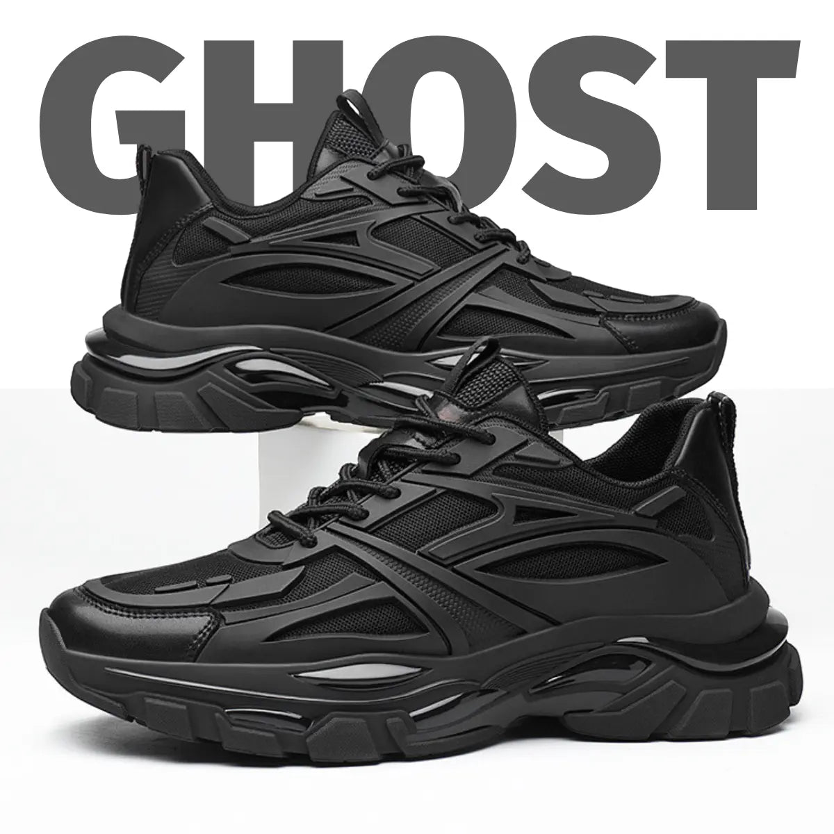 Ghost - 8cm (3") - LUCIMORA - Apparel & Accessories > Shoes > Elevator Shoes > Running Shoes - LUCIMORA - ghost:white:38 - 