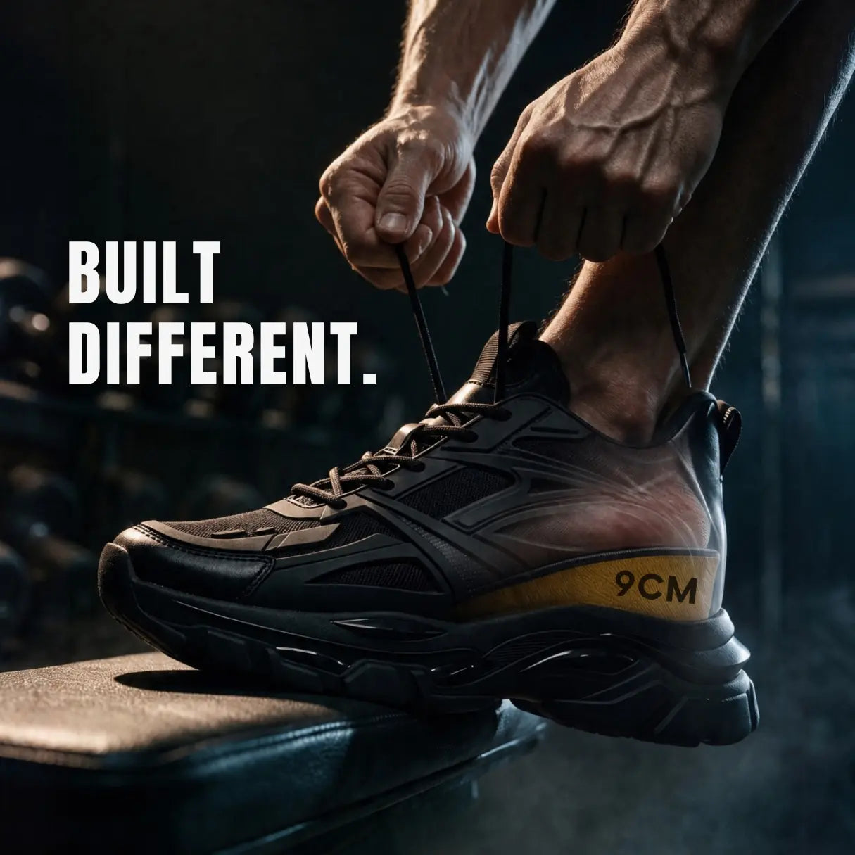 Ghost 9cm height increasing athletic shoes for men - Lucimora