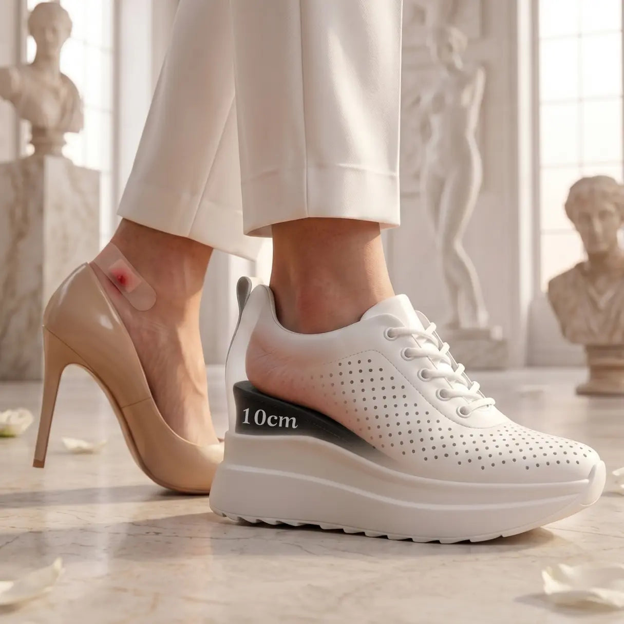 heels alternative lucimora height increasing sneakers