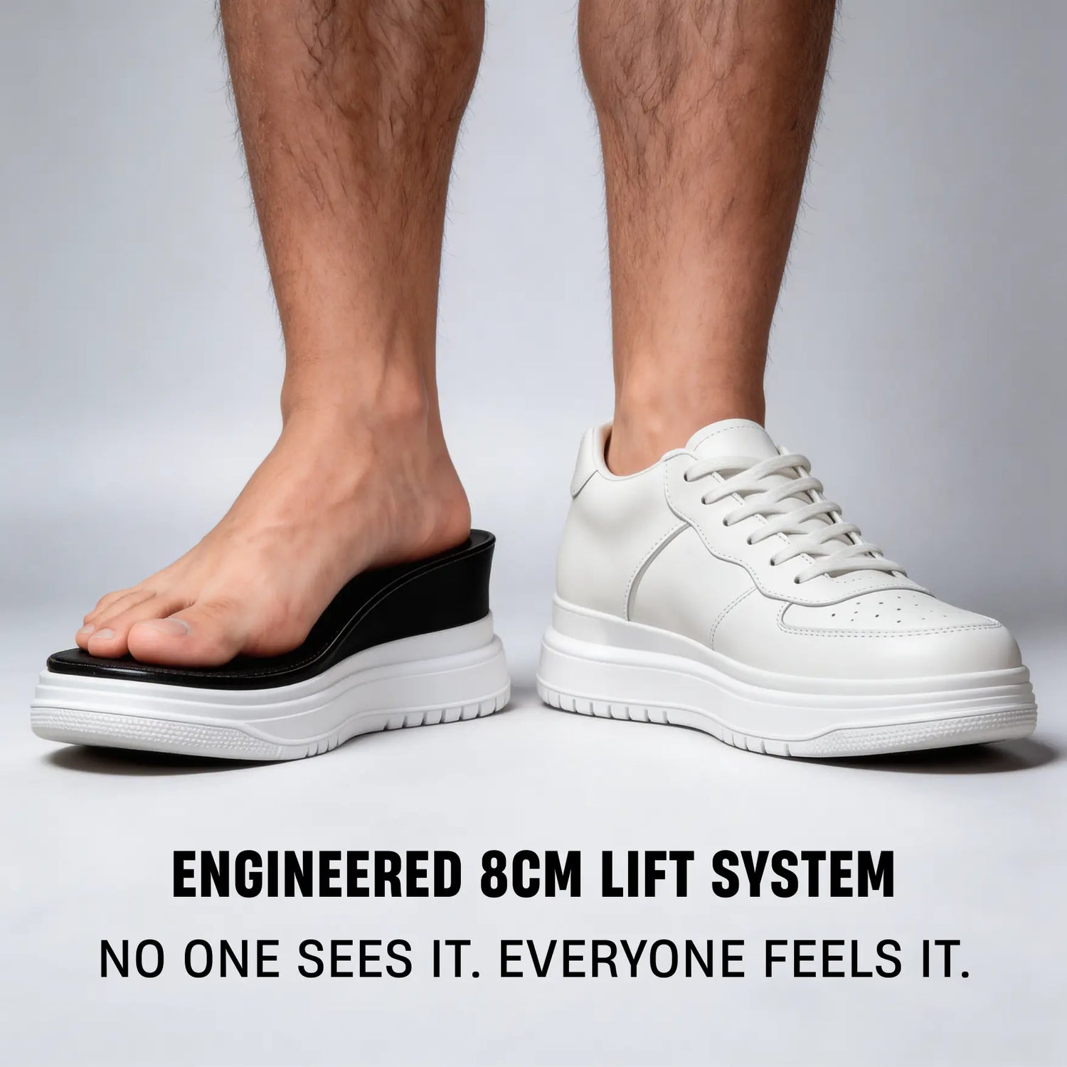 LUCIMORA'S 8CM ENGENEERED LIFT SYSTEM, ELEVATOR SHOES FOR MEN