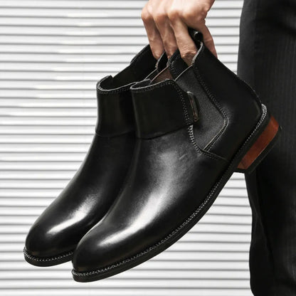 Lustrous - 8cm (3") - LUCIMORA - Apparel & Accessories > Shoes > Elevator Shoes > Chelsea Boots - LUCIMORA - lustrous:black:37 - 