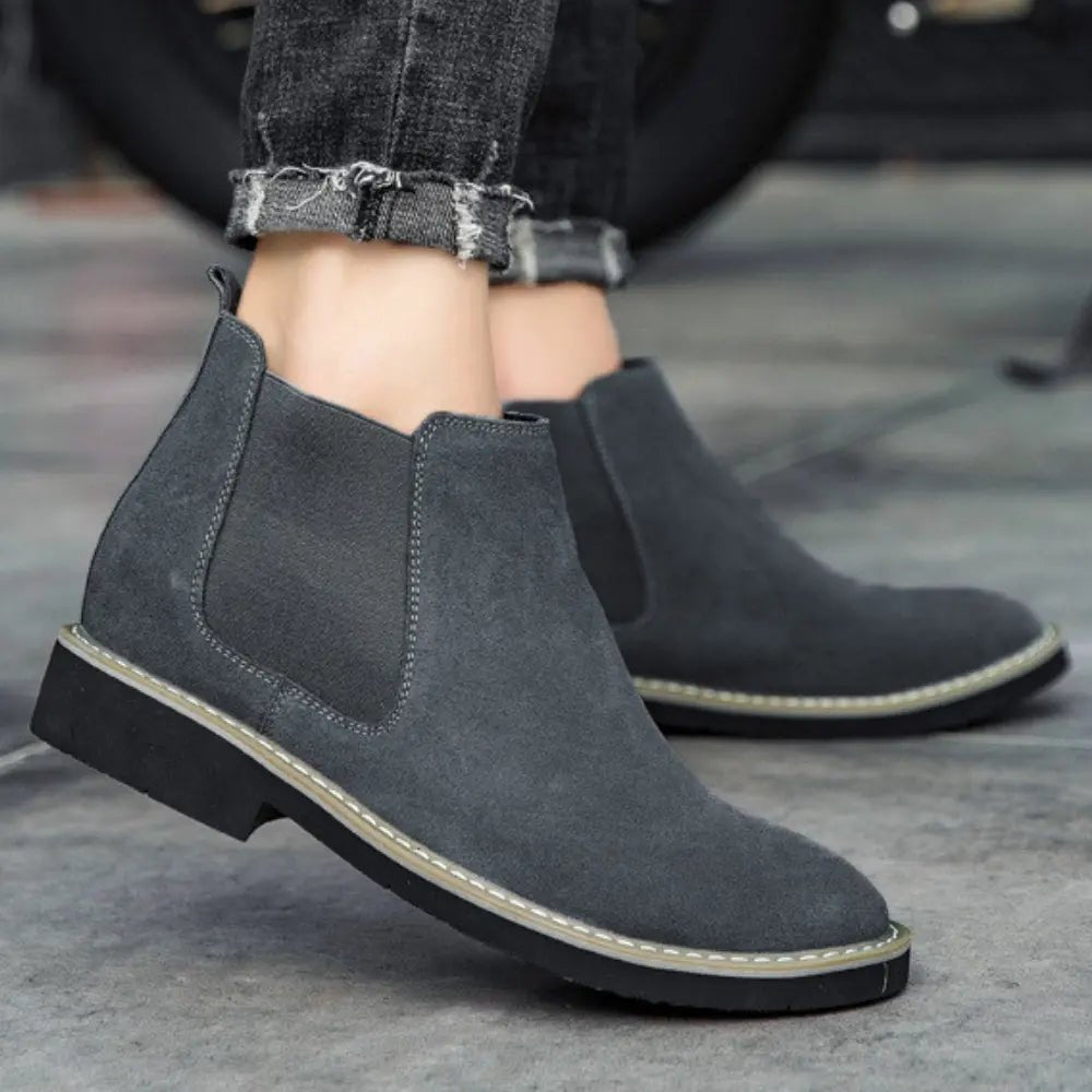 Nexus - 8cm (3") - LUCIMORA - Apparel & Accessories > Shoes > Elevator Shoes > Chelsea Boots - LUCIMORA - nexus:gray:37 - 