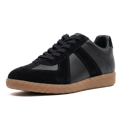 Riven 7cm height increasing leather sneakers for women - Lucimora