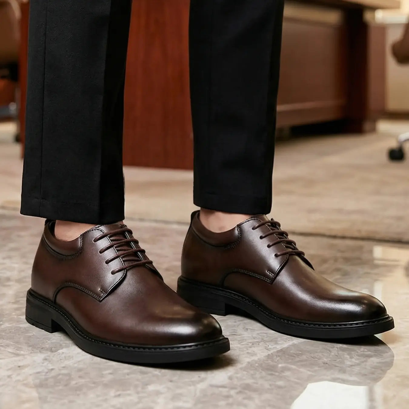 Sable 7cm height increasing dress shoes for men, vegan friendly, Lucimora