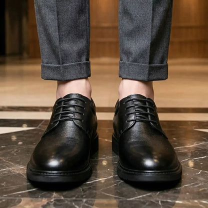 Sable 7cm height increasing dress shoes for men, vegan friendly, Lucimora