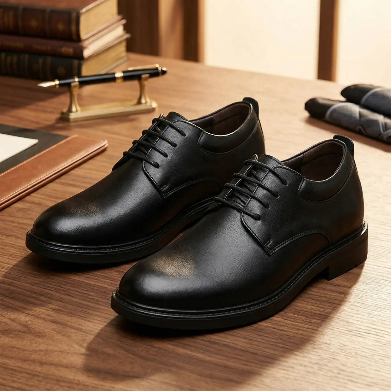 Sable 7cm height increasing dress shoes for men, vegan friendly, Lucimora