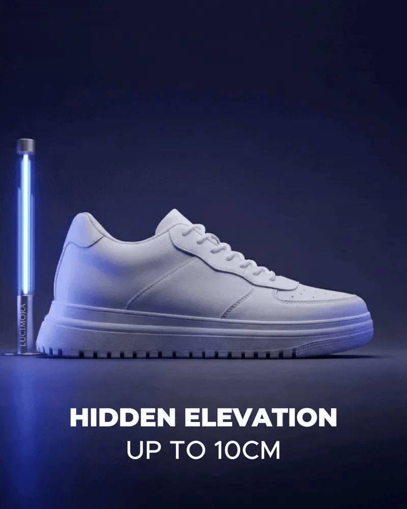 lucimora height increasing shoes for men, up to 10cm elevator sneakers